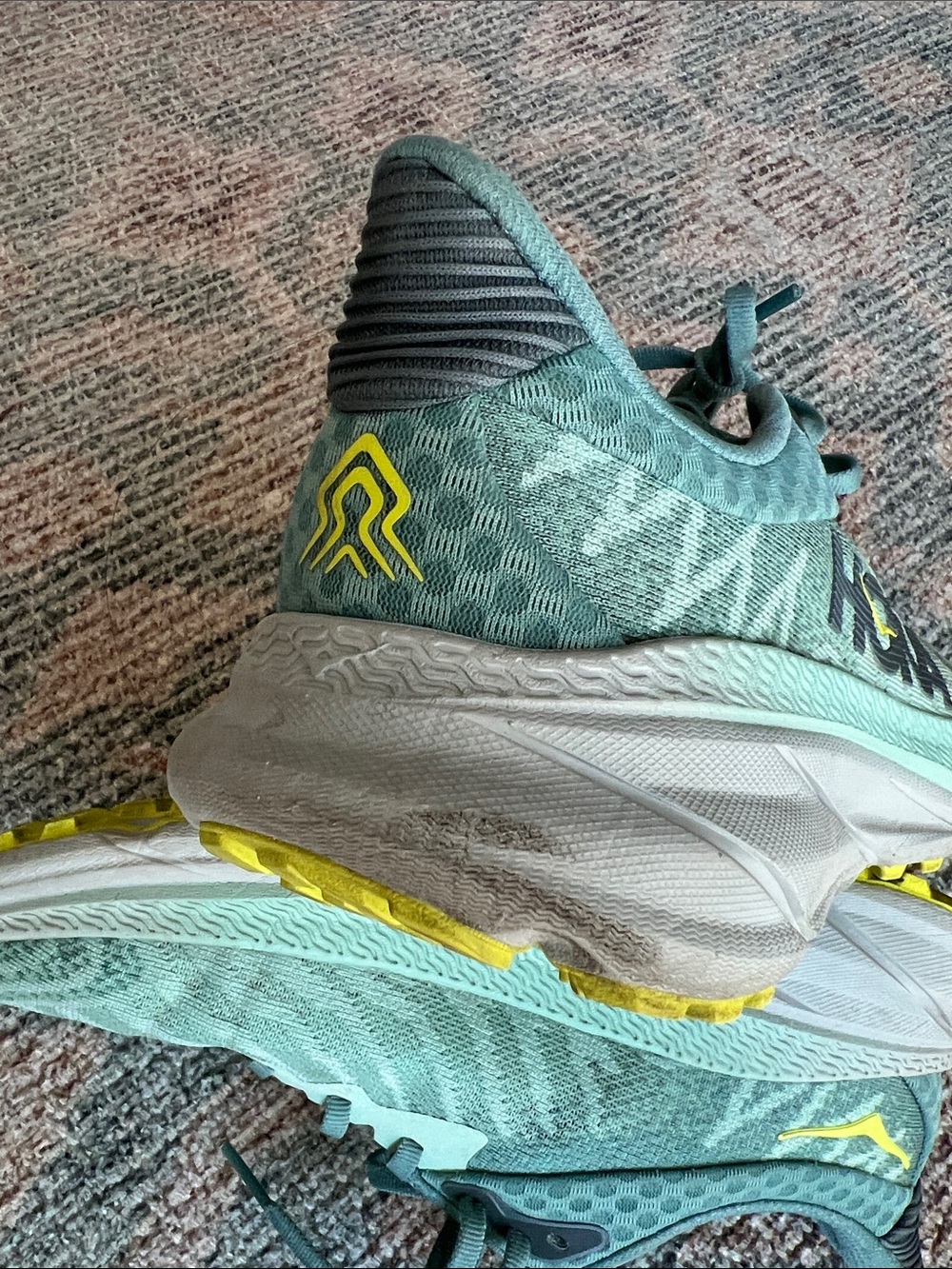 Hoka Challenger ATR 7 running sneakers yellow and aqua - Picture 10 of 11